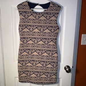 Form Fitting Aztec Dress